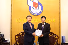 Hội Nhà báo Việt Nam và Hội Nhà báo Hàn Quốc tăng cường quan hệ hợp tác