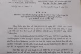 Cần xử lý nghiêm bãi xe không phép tại số 264 Đội Cấn