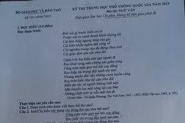 Phú Thọ: Để lộ đề thi Ngữ văn thí sinh và 2 giám thị bị đình chỉ
