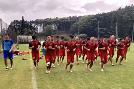Đội tuyển U18 Việt Nam tích cực tập luyện tại Nhật Bản