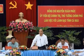 Thủ tướng Nguyễn Xuân Phúc làm việc với lãnh đạo tỉnh Cà Mau