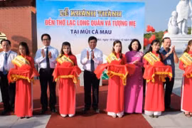 Khánh thành Đền thờ Lạc Long Quân và Tượng Mẹ tại Mũi Cà Mau