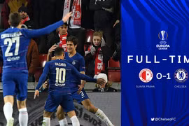 Marcos Alonso ghi bàn thắng muộn, Chelsea hạ Slavia Praha