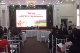 Họp báo Liên hoan hát Xẩm các tỉnh khu vực phía Bắc tại Ninh Bình