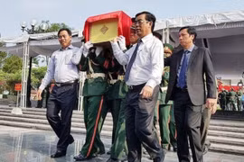 Quảng Trị: Truy điệu và an táng 26 hài cốt liệt sỹ quân tình nguyện và chuyên gia Việt Nam hy sinh ở Lào