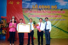 Bạc Liêu công nhận xã đầu tiên đạt chuẩn xã nông thôn mới nâng cao