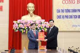 Công bố quyết định của Thủ tướng Chính phủ về công tác cán bộ