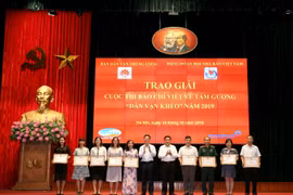 Trao giải cho 50 tác phẩm báo chí xuất sắc lọt vào chung khảo