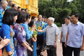 Tổng Bí thư, Chủ tịch nước gặp mặt đại biểu Chủ tịch công đoàn cơ sở tiêu biểu