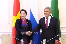 Chủ tịch Quốc hội Nguyễn Thị Kim Ngân hội kiến Tổng thống Tatarstan