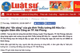 Tạp chí điện tử Luật sư Việt Nam bị tước giấy phép 2 tháng