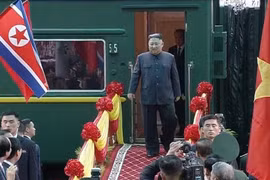Những hình ảnh đầu tiên của ông Kim Jong-un tại ga Đồng Đăng, Lạng Sơn