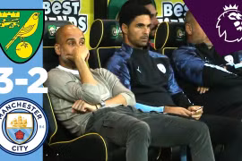 Manchester City thua tức tưởi trước Norwich City