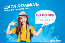 Thuê bao VinaPhone dùng 3G/4G không còn giới hạn dung lượng khi chuyển vùng quốc tế