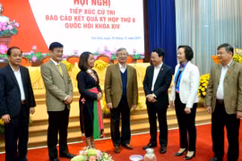Thường trực Ban Bí thư Trần Quốc Vượng tiếp xúc cử tri tỉnh Yên Bái