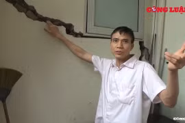 Hà Nội: Thi công hạ ngầm đường điện 110KV làm nứt nhà dân?