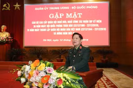 Quân ủy Trung ương gặp mặt cán bộ cao cấp Quân đội nghỉ hưu, nghỉ công tác khu vực phía Bắc
