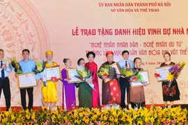 Hà Nội: 44 cá nhân được trao tặng và truy tặng danh hiệu Nghệ nhân nhân dân, Nghệ nhân ưu tú