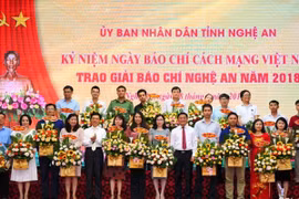 Trao giải Báo chí tỉnh Nghệ An lần thứ XIV