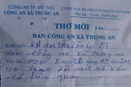 Tiền Giang: Phó công an xã bị “mạo danh” mời dân làm việc lúc 0 giờ đêm ?