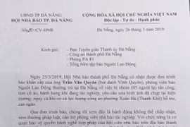 Hội Nhà báo TP Đà Nẵng lên tiếng vụ Phóng viên Báo Người Lao Động bị hành hung
