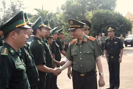 Đại tướng Tô Lâm làm việc với Công an TP. Móng Cái, tỉnh Quảng Ninh