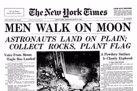 New York Times và số báo ngày tàu Apollo 11 đáp xuống Mặt trăng