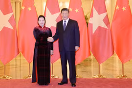 Chủ tịch Quốc hội Nguyễn Thị Kim Ngân hội kiến Tổng Bí thư, Chủ tịch nước Trung Quốc Tập Cận Bình