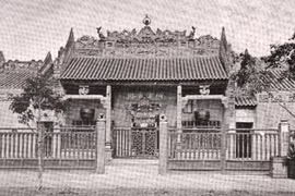 Hình ảnh chùa Bà Thiên Hậu hàng trăm năm trước