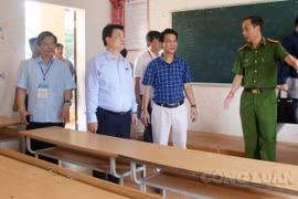 Kiểm tra công tác chuẩn bị thi Trung học phổ thông quốc gia tại Phú Thọ
