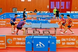 Khai mạc Giải Bóng bàn quốc tế Vĩnh Long - Cúp Phân bón Miền Nam lần thứ 4