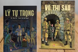Sách tranh màu khổ lớn về 2 anh hùng Võ Thị Sáu và Lý Tự Trọng vừa ra mắt bạn đọc