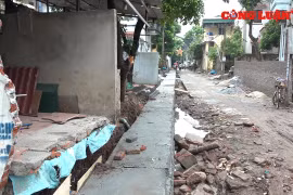 Hưng Yên: Người dân bức xúc vì dự án đường giao thông nông thôn thi công chậm tiến độ
