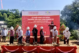 Khởi công trường Tiểu học Long Khánh, Đồng Tháp - niềm vui về ngôi trường hiện đại vùng biên giới