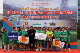 Bế mạc Giải bóng đá Các cơ quan Trung ương mở rộng Cúp Báo Đại biểu nhân dân năm 2019