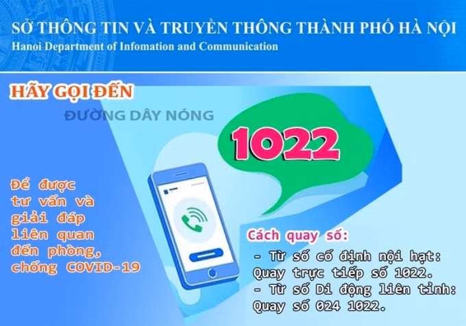 ha noi cong bo mo rong tong dai dien thoai 1022 phuc vu dieu tri f0 tai nha hinh 1