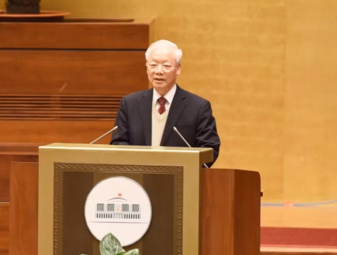 tong bi thu chu tri hoi nghi doi ngoai toan quoc trien khai thuc hien nghi quyet dai hoi xiii cua dang hinh 1