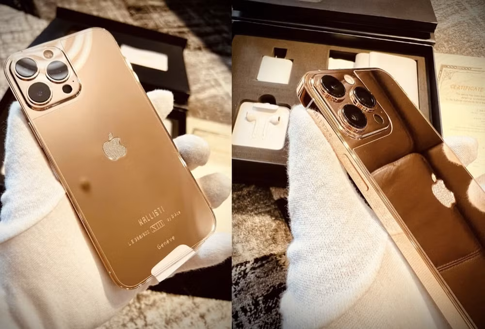 chiem nguong iphone 13 pro max ban ma vang dinh kim cuong tai viet nam co gia 150 trieu dong hinh 2