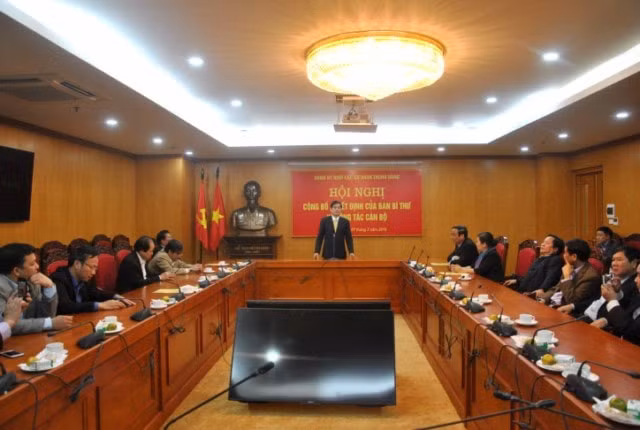 Đồng chí Đỗ Ngọc An phát biểu nhận nhiệm vụ.