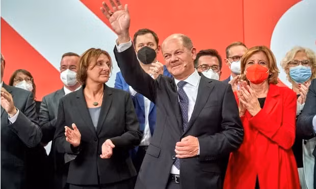 thu tuong merkel chuc mung olaf scholz ve thanh cong cua cuoc bau cu hinh 1