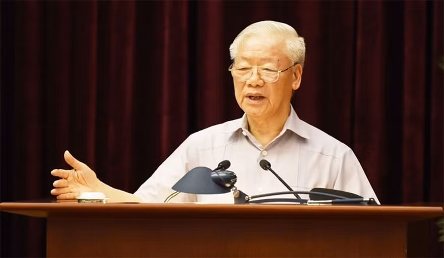 Tổng Bí thư Nguyễn Phú Trọng - Trưởng Ban Chỉ đạo Trung ương về phòng, chống tham nhũng, tiêu cực.