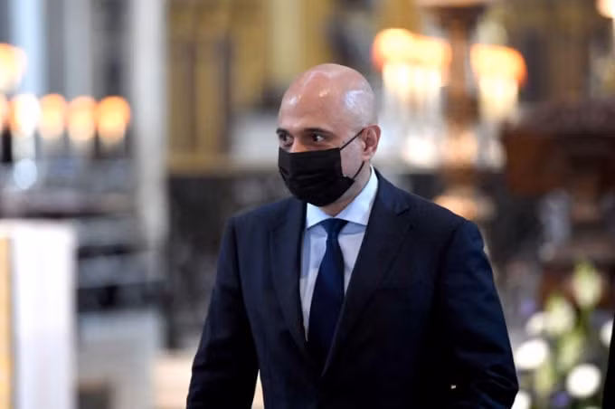 Bộ trưởng Y tế Anh Sajid Javid - Ảnh: Reuters
