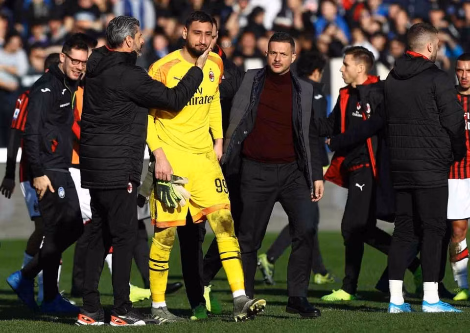 Thủ thành Donnarumma từng nhiều lần bật khóc vì Milan. Ảnh: Getty Images