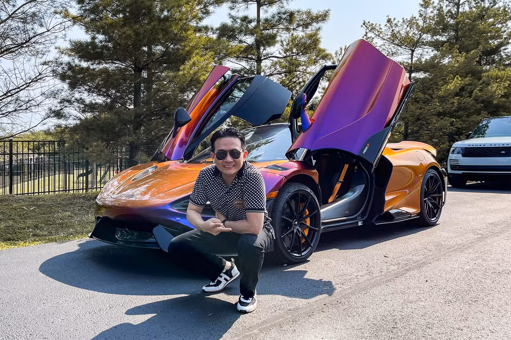 Siêu xe McLaren 765LT sở hữu màu sơn Cerberus Pearl đặc biệt của thành viên Gia Lai Team. Ảnh: Gia Lai Team