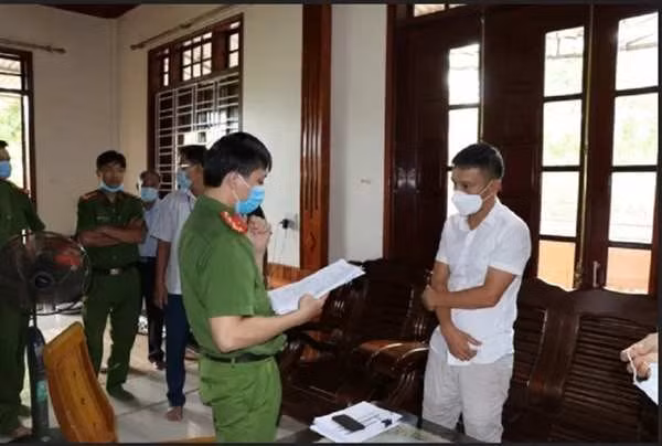 Đối tượng Trần Đại Nghĩa cầm đầu đường dây. Ảnh: Công an Quảng Bình