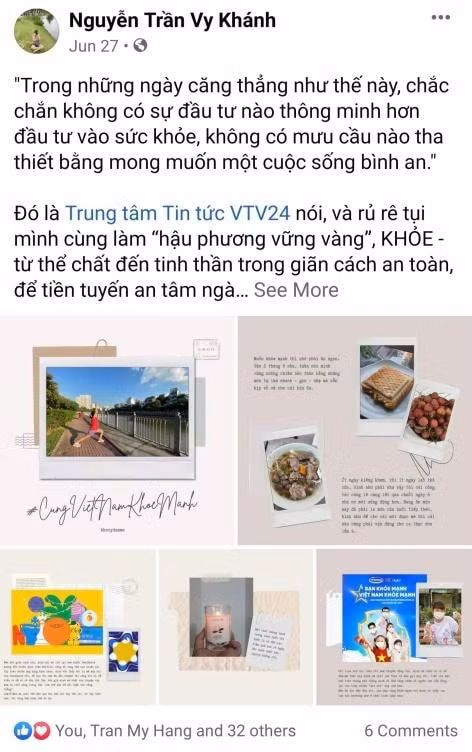 Chuyên mục “Năm món đam mê” của Khánh Vy được nhiều bạn bè đón theo dõi.