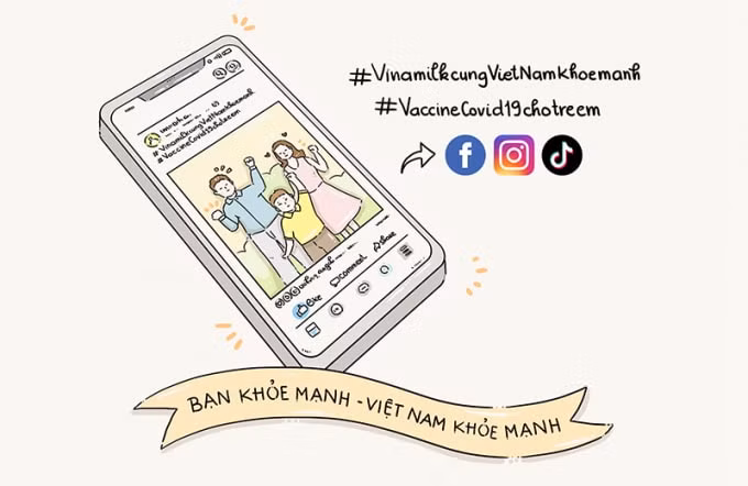 Cùng Vinamilk lan tỏa tinh thần “Bạn khỏe mạnh, Việt Nam khỏe mạnh”.