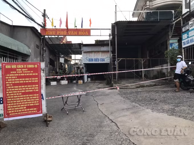 Một khu nhà trọ công nhân trên QL51 bị phong tỏa, cách ly y tế.