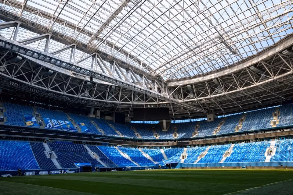 Sân Krestovsky là địa điểm diễn ra trận chung kết Champions League 2021/22. Ảnh: Getty Images
