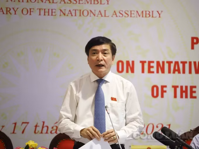 Ông Bùi Văn Cường tái đắc cử Tổng Thư ký Quốc hội khóa XV.
